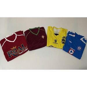 Soccer Jersey Lot‎ Of 4 Men's Size L/XL Ronaldo Flawed